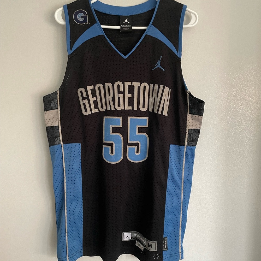 🏀 Mens Jordan Y2K Georgetown Hoyas Basketball Jersey
